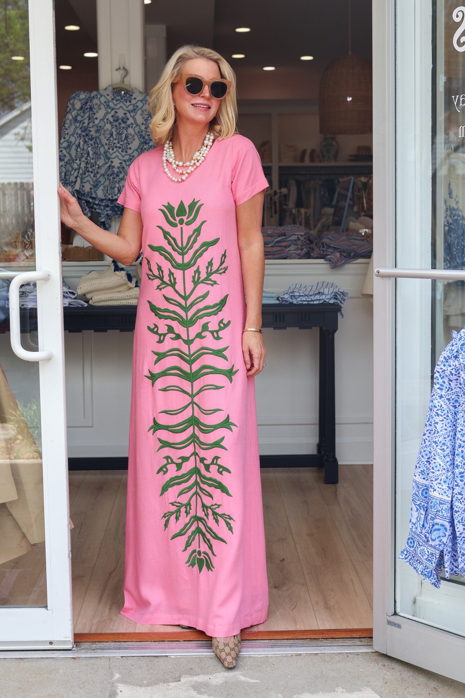 chinese dress ladies Cornelia Poplin Maxi Dress – Nica's Clothing & Accessories main image 1