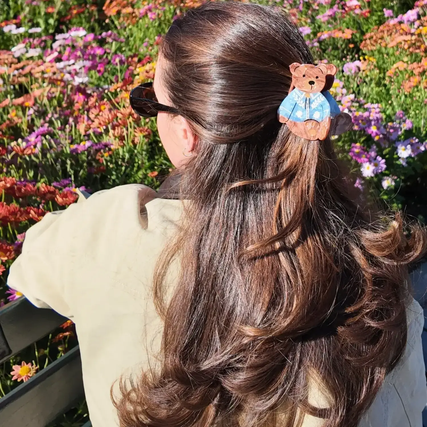 Western Teddy Hair Clip - Tulips in Little Rock