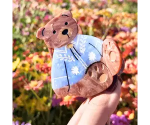 Western Teddy Hair Clip - Tulips in Little Rock
