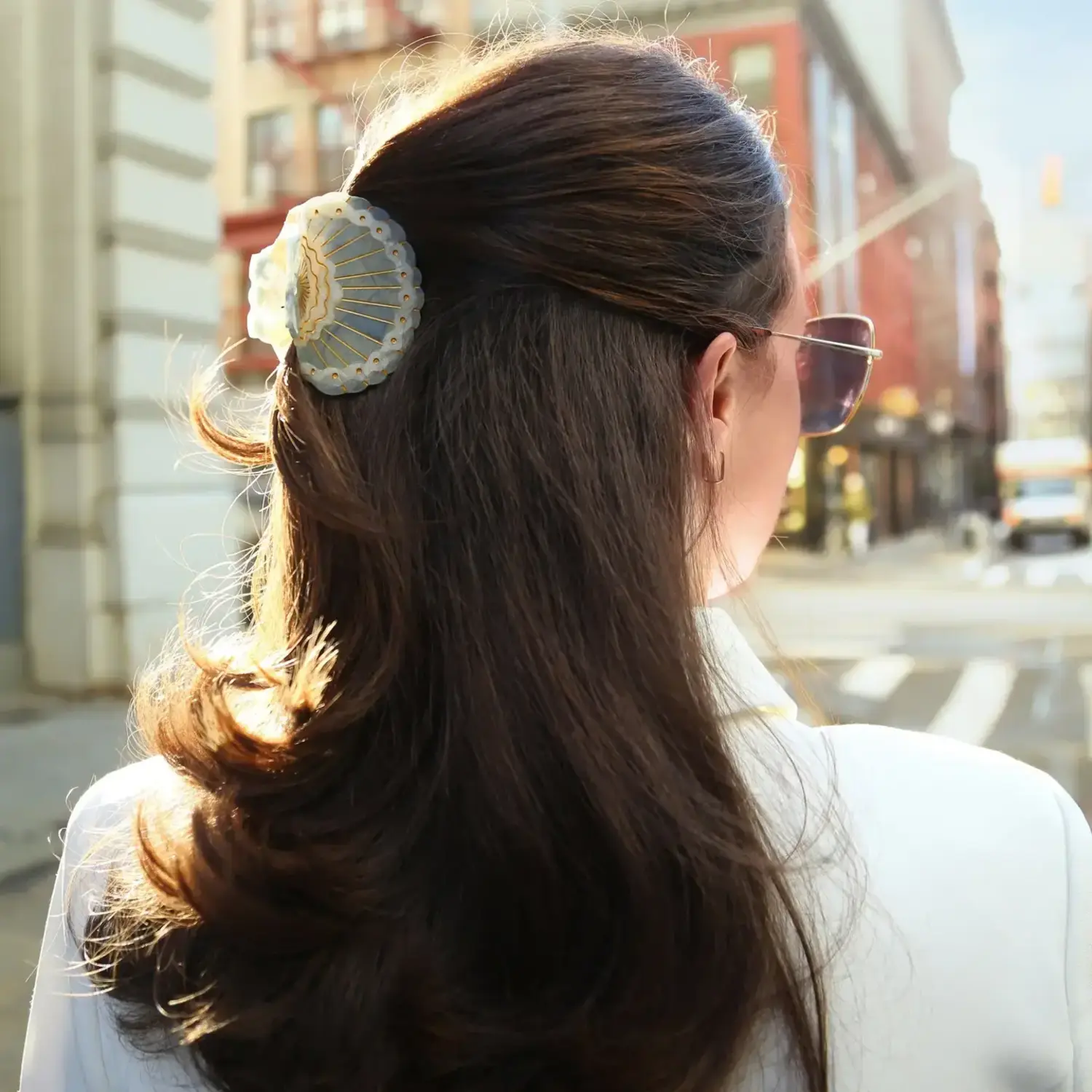 Scallop Seashell Hair Clip - Tulips in Little Rock