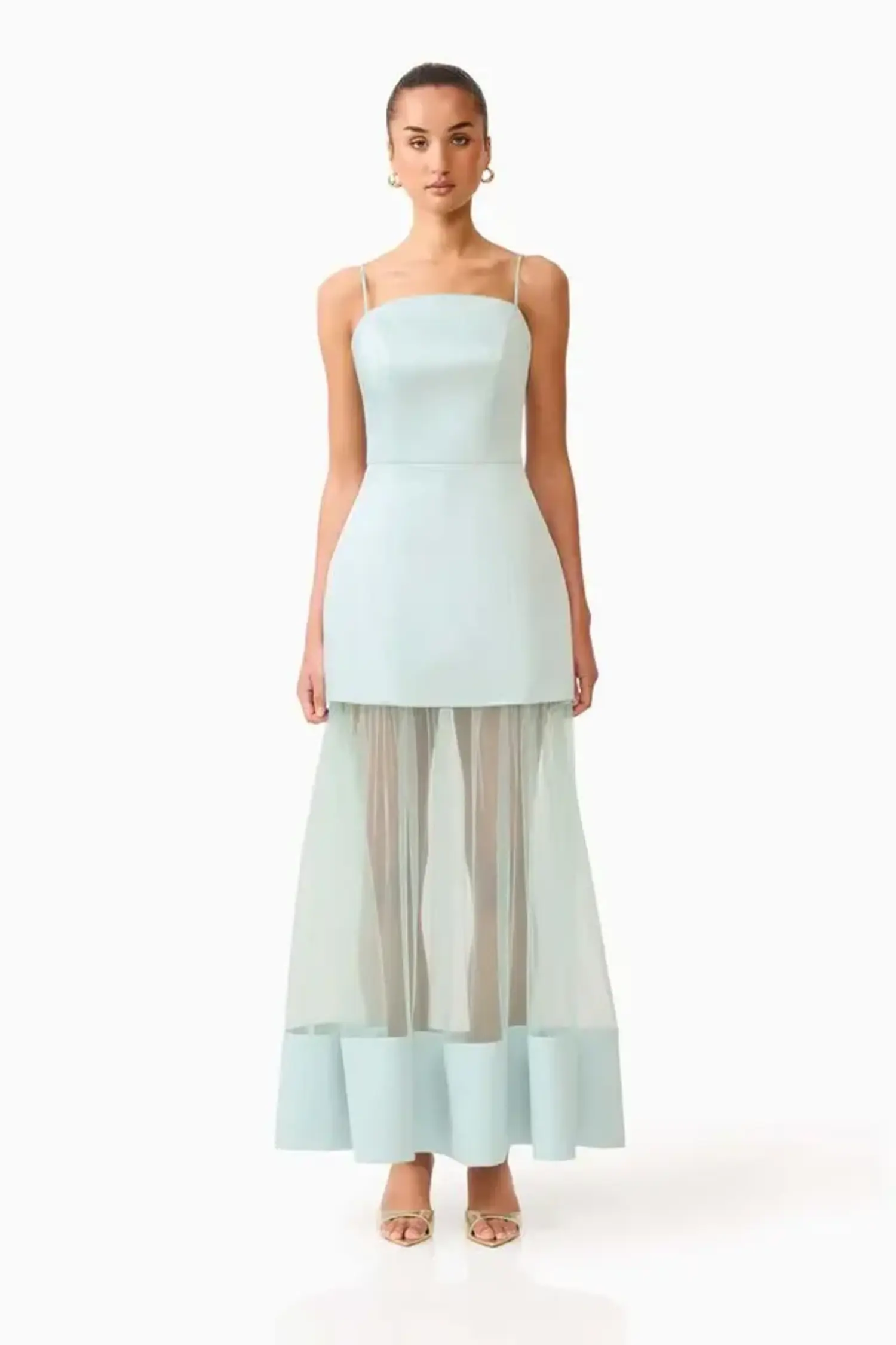 elliatt dress Georgia Cocktail Maxi Dress In Green By Elliatt – Giana Rose Couture main image 1