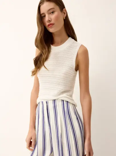 トップス Mmeeme Tulle knit ensemble tops Standard Issue ~ Drizzle Tulle Top | MAIMOUN