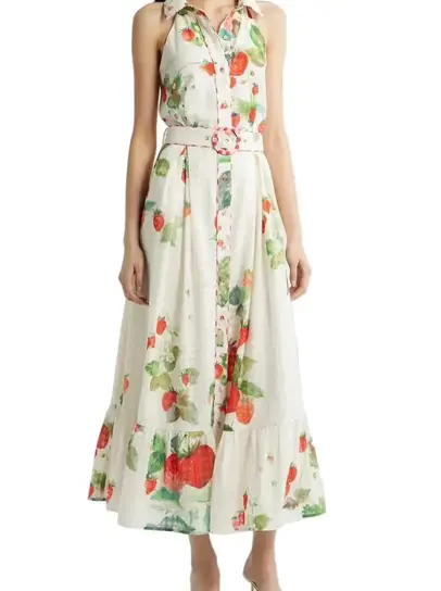 slim fit dress slacks Lyndon Green Embroidered Mini Dress – CIEBON main image 0