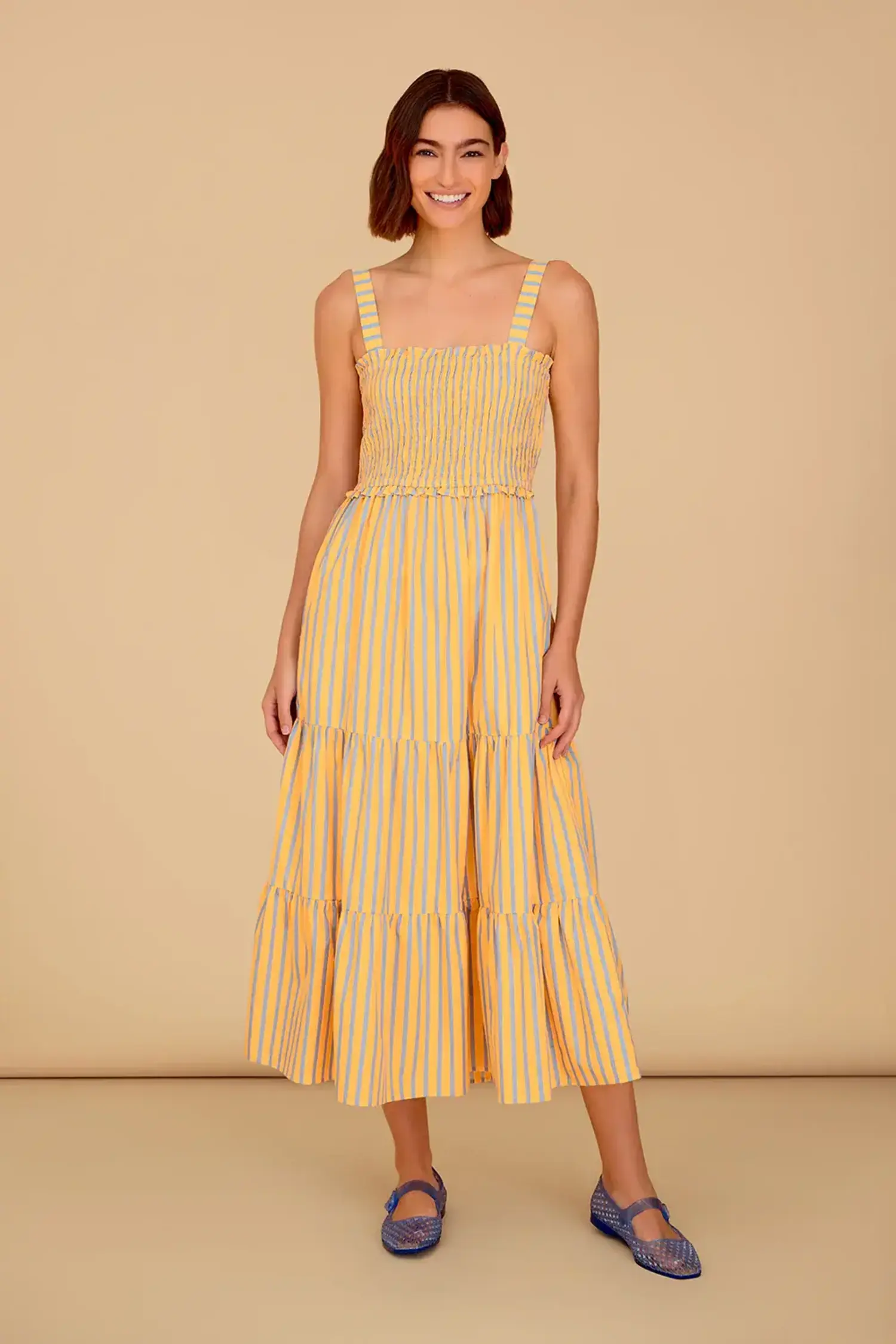 gold chiffon dress Gold Bridesmaid Dress,Bridesmaid Dress with Slit,Full Length Bridesmaid  Dress,BD00087