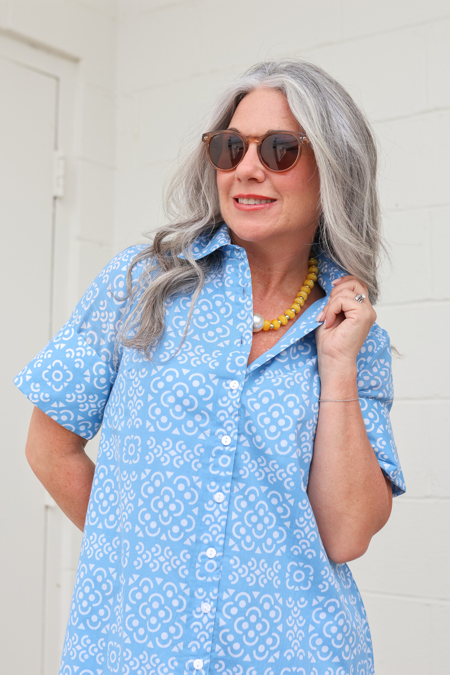 livro shirt dress Rosie Dress, Porch Posy