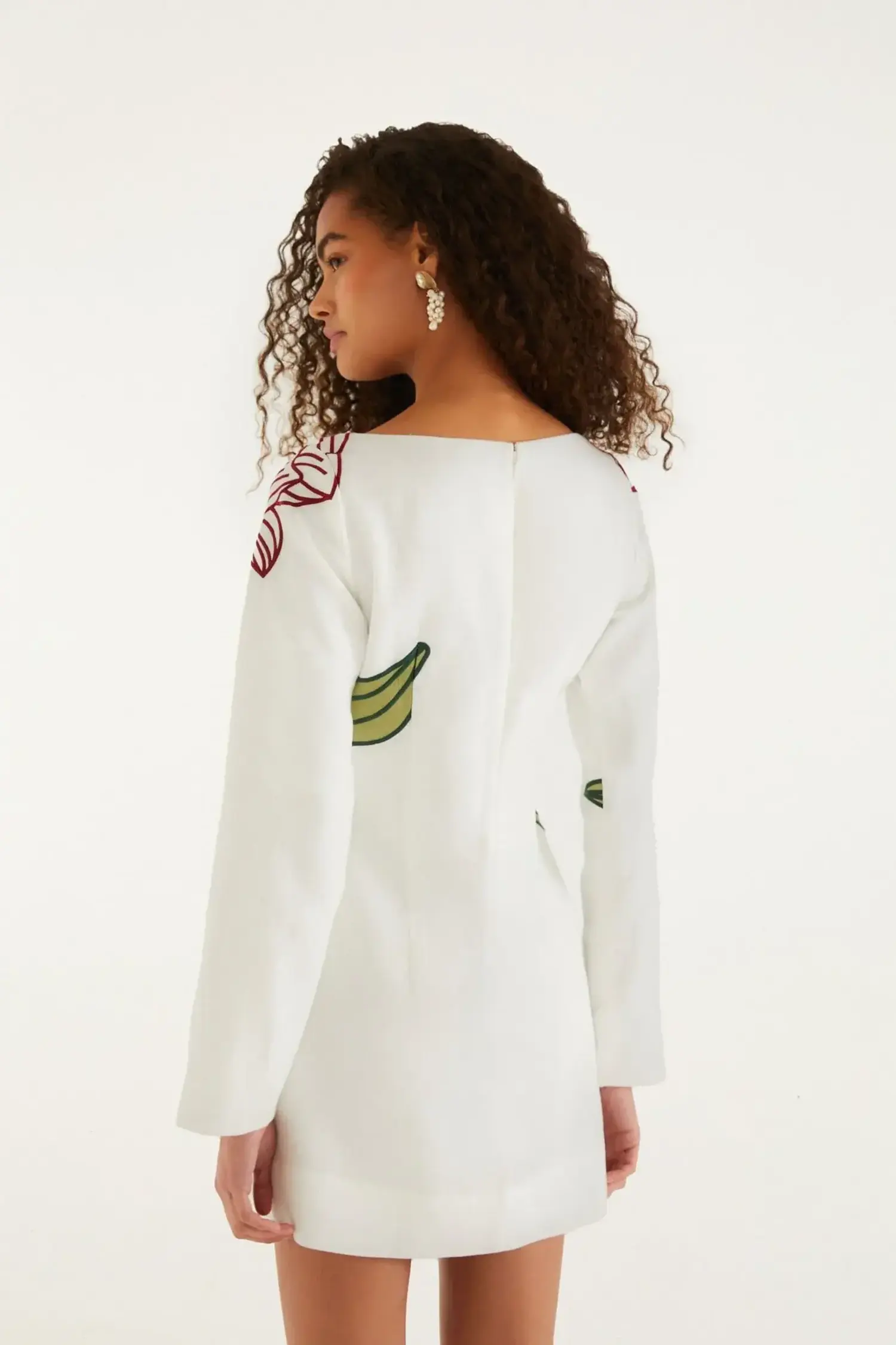 Farm Rio Flower Long Sleeve Dress Farm Rio Flower Long Sleeve Dress