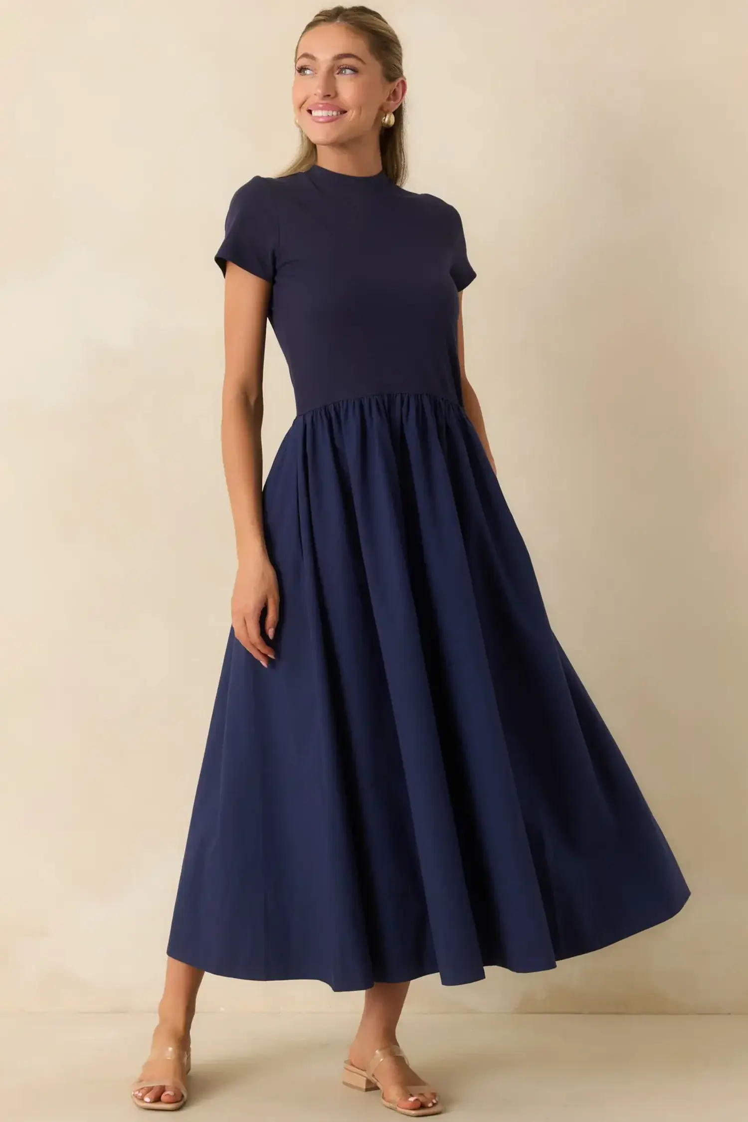 aria knit midi dress Varley Aria Knit Midi Dress
