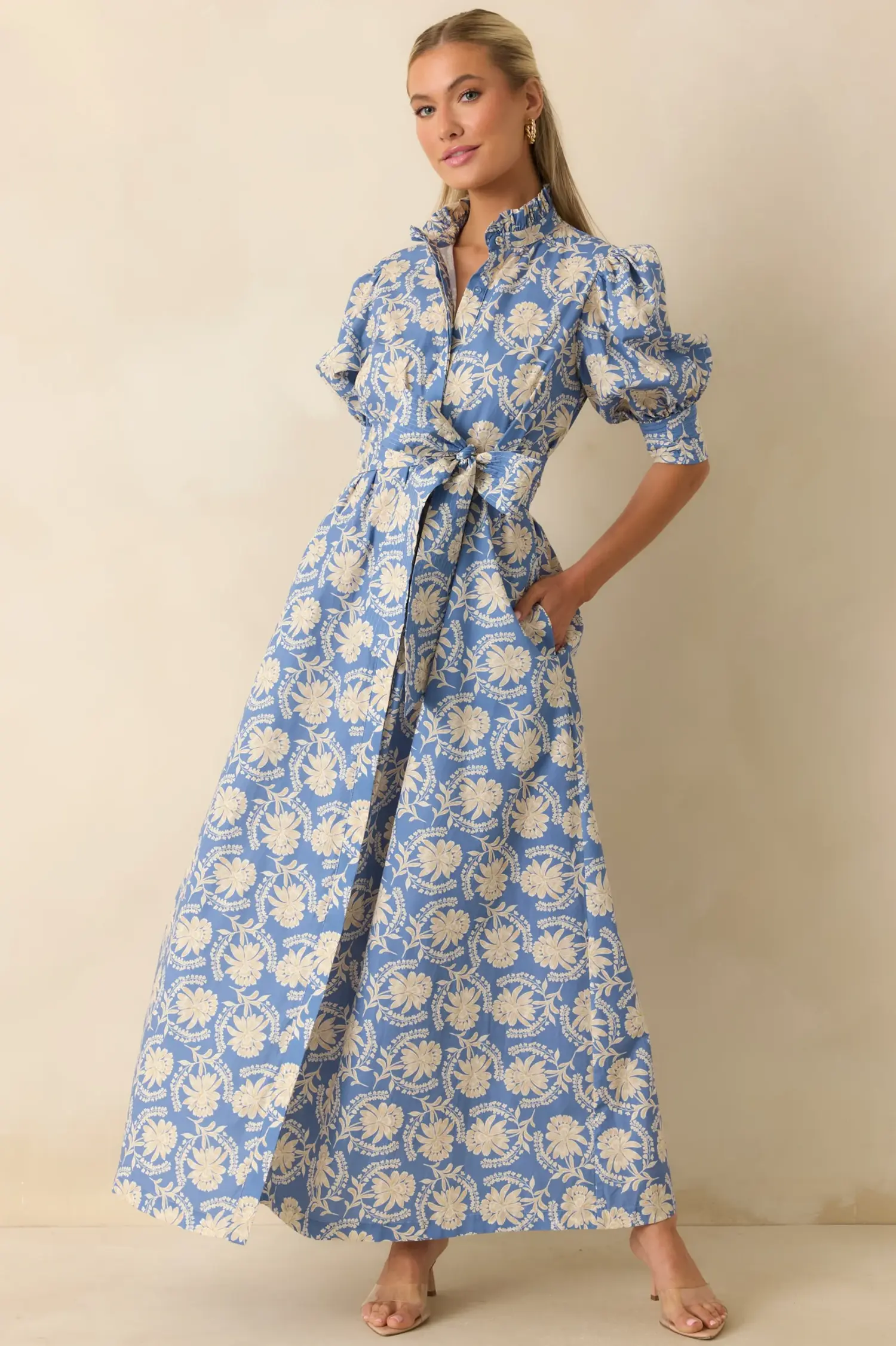 ワンピース Misha&Puff / Marianne Dress 4y Marianne Dress - Tulips in Little Rock