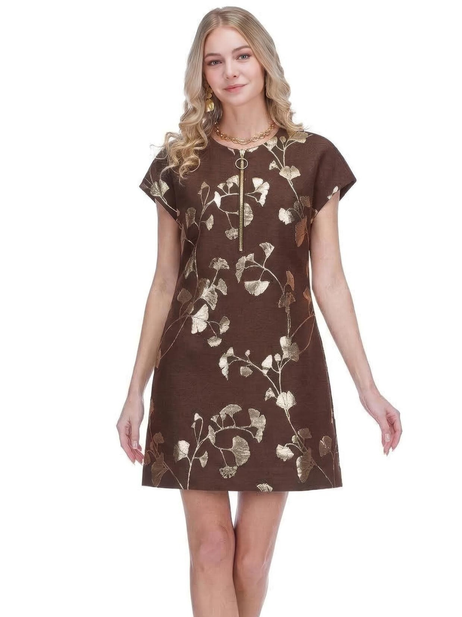autumn cocktail dress Gold Bill Clinton in Blue Sicilia Beautiful Machine washable Color:White/ Light Blue