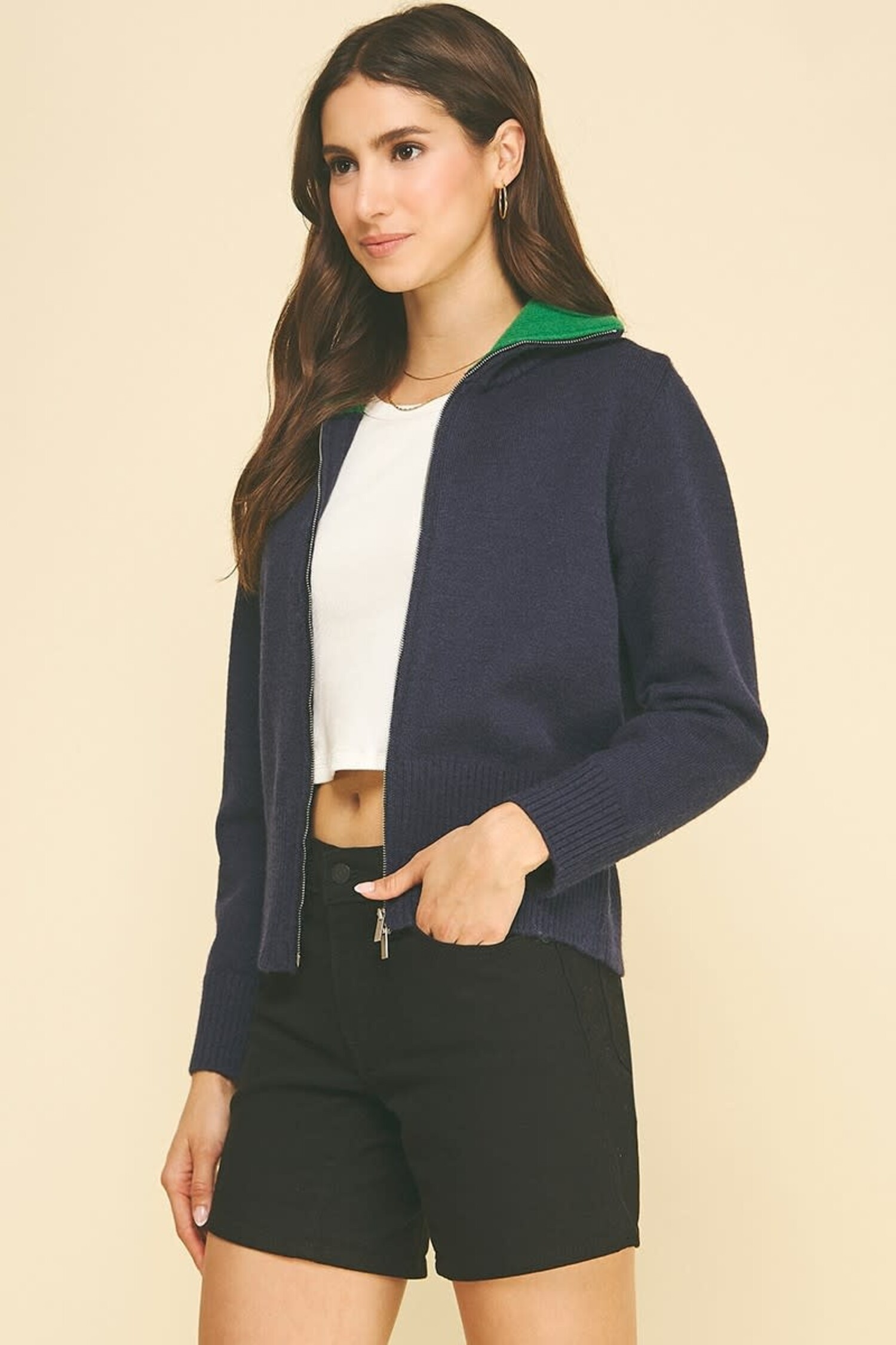 Pinch Knit Cardigan Jacket - Tulips in Little Rock