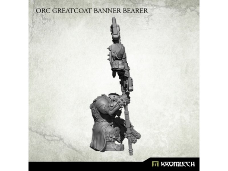 Kromlech Orc Greatcoat Banner Bearer