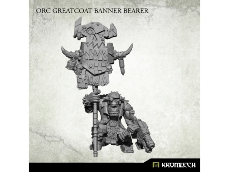 Kromlech Orc Greatcoat Banner Bearer