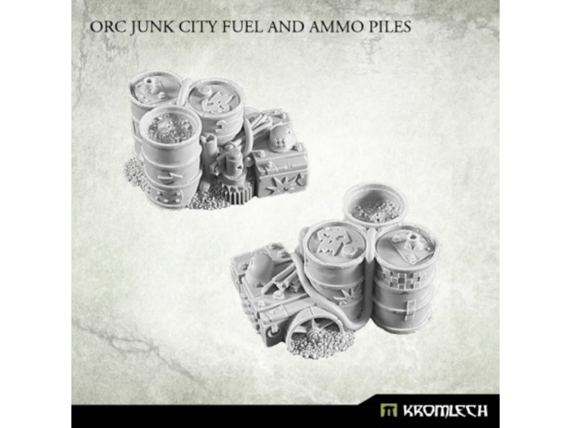 Kromlech Orc Junk City Fuel and Ammo Piles