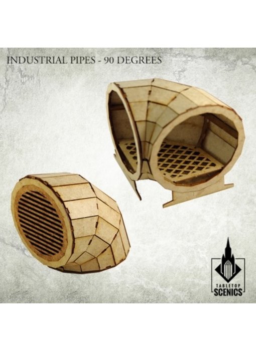 Industrial Pipe 90 Degrees HDF