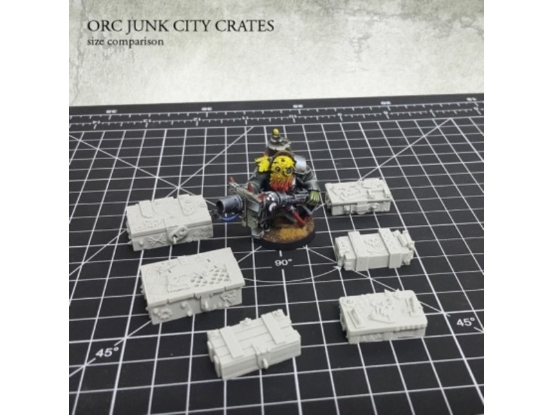Kromlech Orc Junk City Crates Scenery