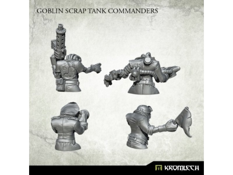 Kromlech Orc Goblin Scrap Tank Commanders (4) (KRM139)