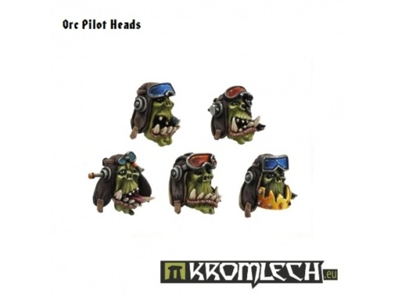 Kromlech Orc Pilot Heads