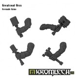 Kromlech Orc Greatcoats Grenade Arms