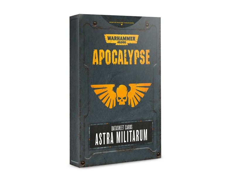 Games Workshop Apocalypse Astra Militarum Datasheet Cards