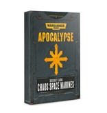 Games Workshop Apocalypse Chaos Space Marines Datasheet Cards