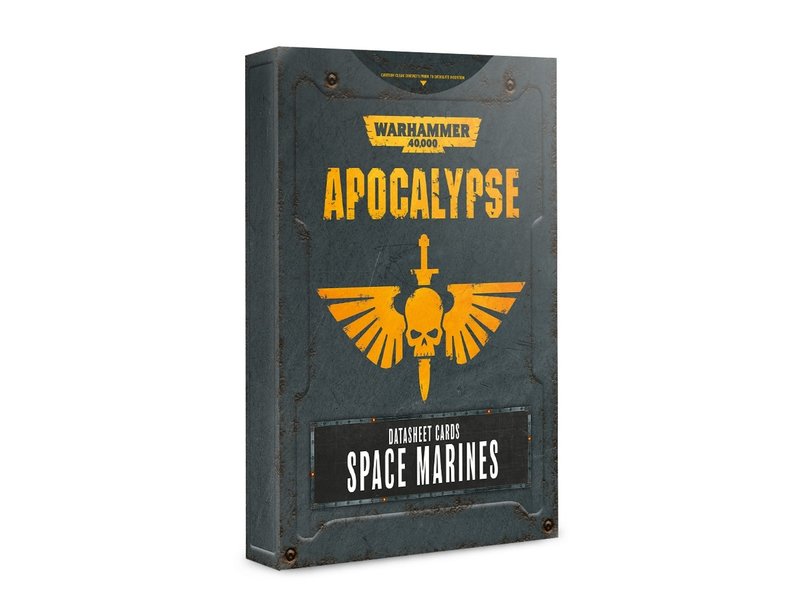Games Workshop Apocalypse Space Marines Datasheet Cards