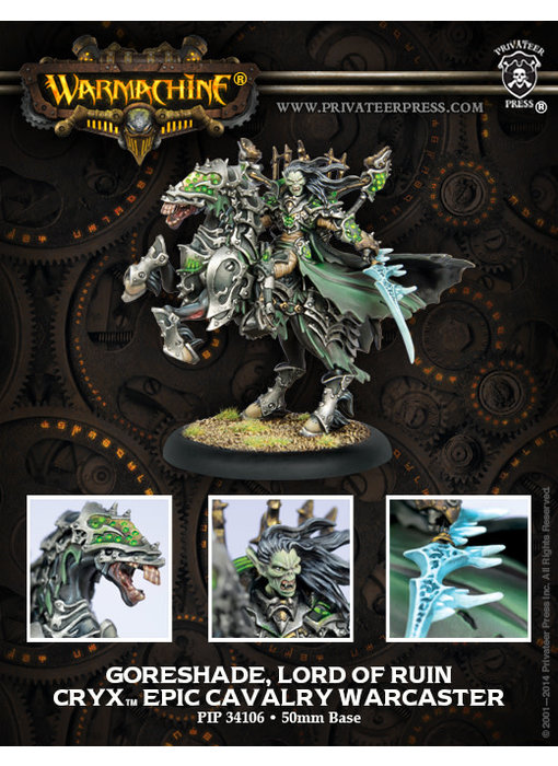 Cryx Goreshade Lord Of Ruin Cavalry Epic Warcaster - PIP 34106