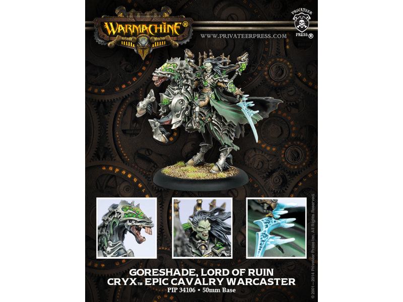 Cryx Goreshade Lord Of Ruin Cavalry Epic Warcaster - PIP 34106