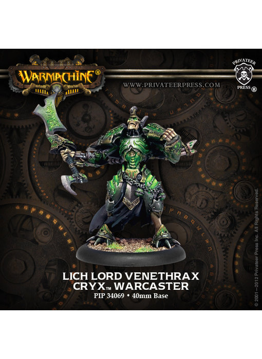 Cryx Lich Lord Venethrax Warcaster - PIP 34069