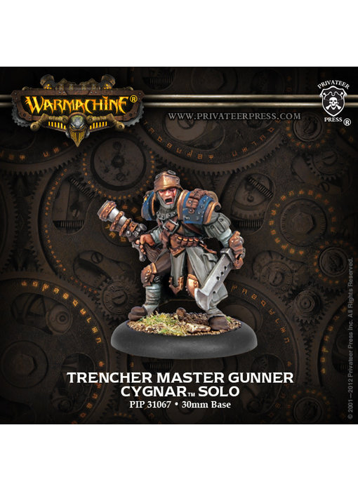 Cygnar Trencher Master Gunner Solo - PIP 31067