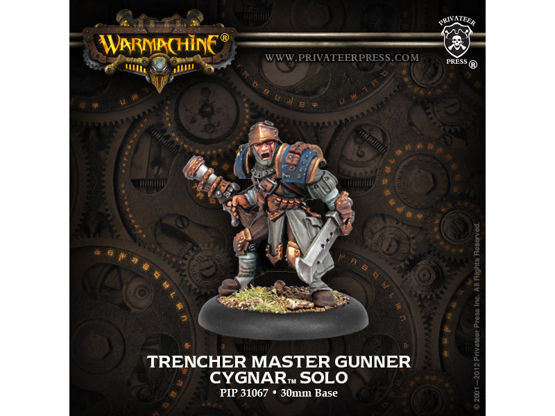 Privateer Press Cygnar Trencher Master Gunner Solo - PIP 31067