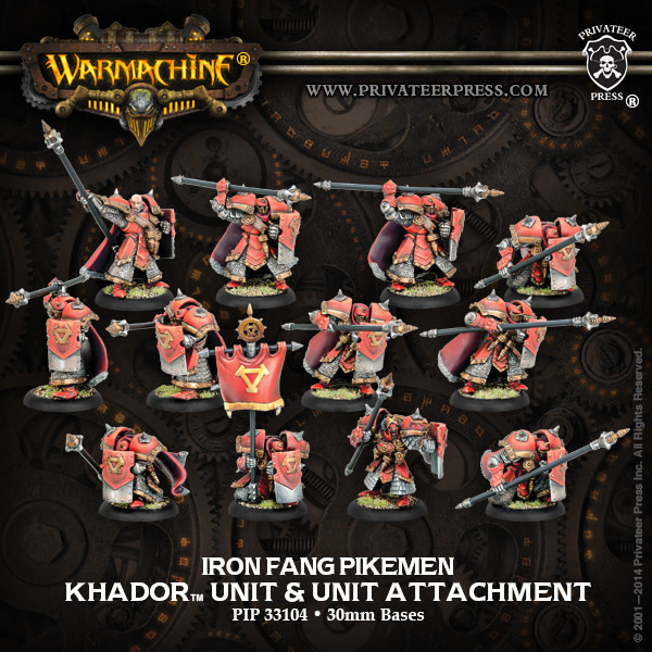 Khador Iron Fang Pikemen/Black Dragons (10+2) Kingdom of the Titans