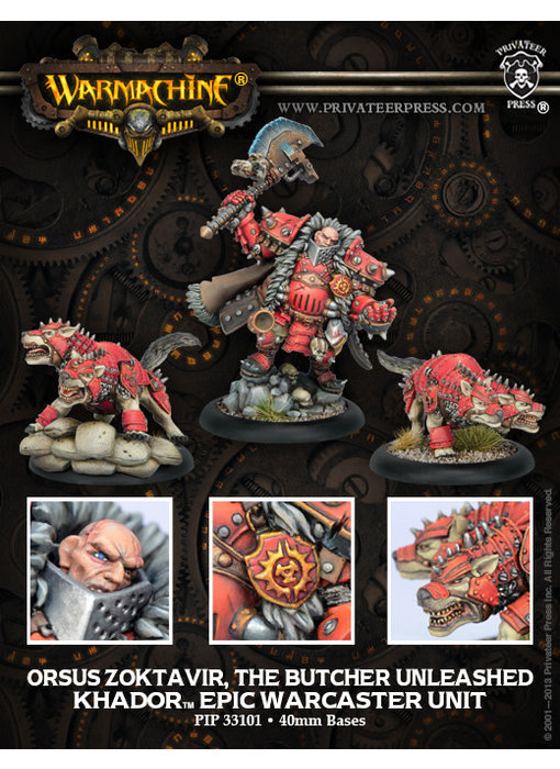 Khador Komm Zoktavir, Butcher Unleashed Epic - PIP 33101
