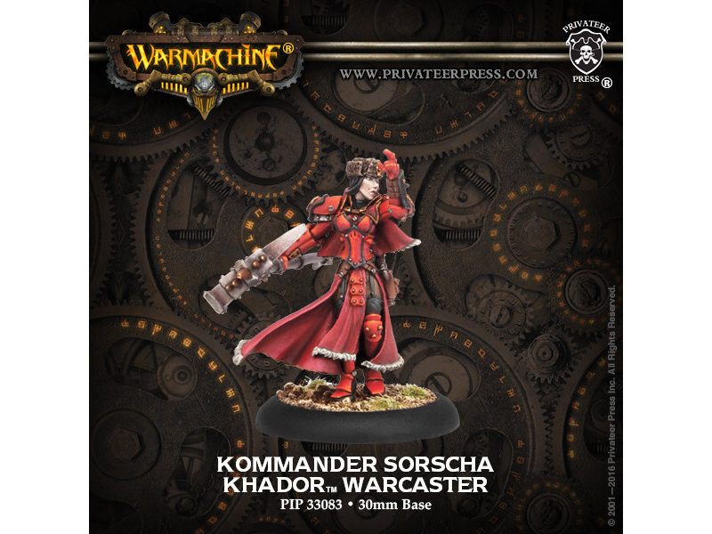 Khador Kommander Sorscha Warcaster - PIP 33083