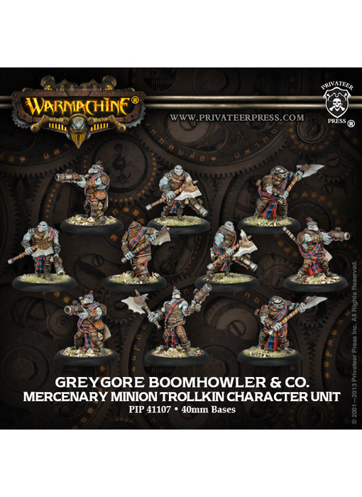 Mercenary GreygoreBoomhowler & Co Trollkin Unit - PIP 41107