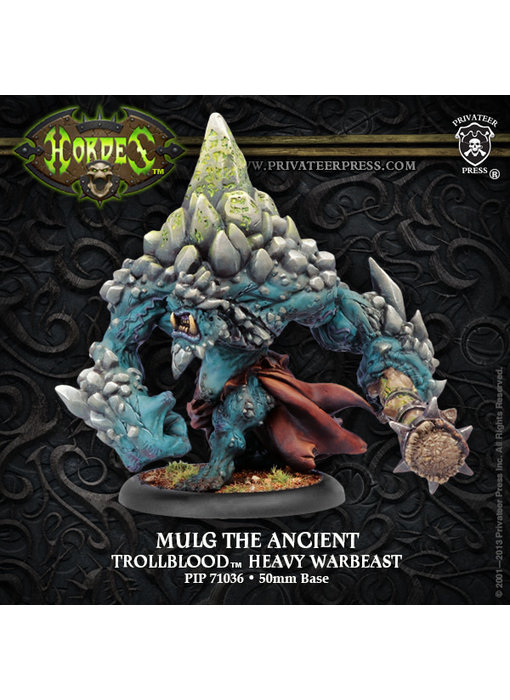 Trollbloods Mulg The Ancient Char Heavy Warbeast - PIP 71036