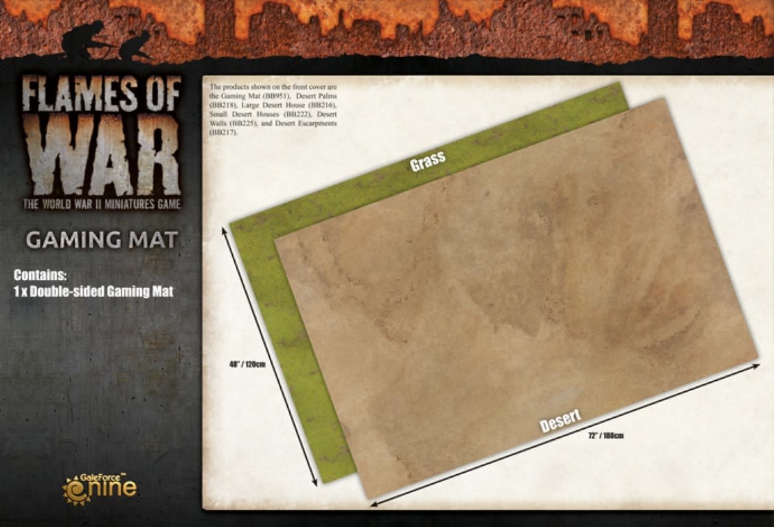 Gaming mat. Wargame Desert.