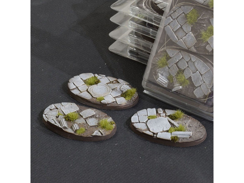Gamer's Grass Temple Bases Oval 75mm (3)