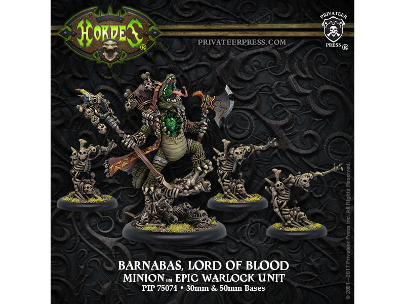 Privateer Press Minions Barnabas Lord Of Blood Epic Warloc Unit - PIP 75074