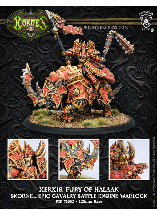Skorne Xerxis, Fury Of Halaak Epic Warlock Cavalry - PIP 74082