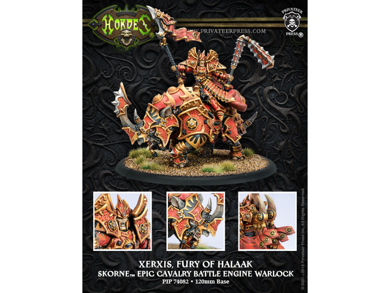 Skorne Xerxis, Fury Of Halaak Epic Warlock Cavalry - PIP 74082