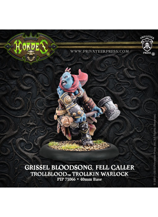 Trollbloods Grissel Bloodsong Fell Caller Warlock - PIP 71066