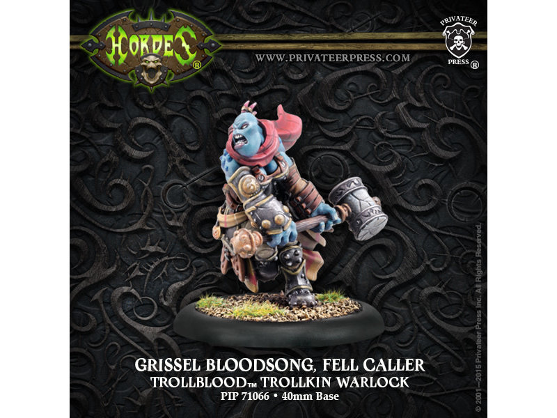 Trollbloods Grissel Bloodsong Fell Caller Warlock - PIP 71066