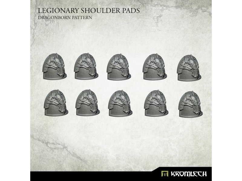 Kromlech Legionary Shoulder Pads - Dragon Pattern (10)