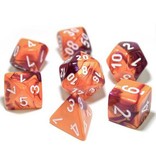 Chessex Chessex Gemini 7-Die Set Orange Purple / White