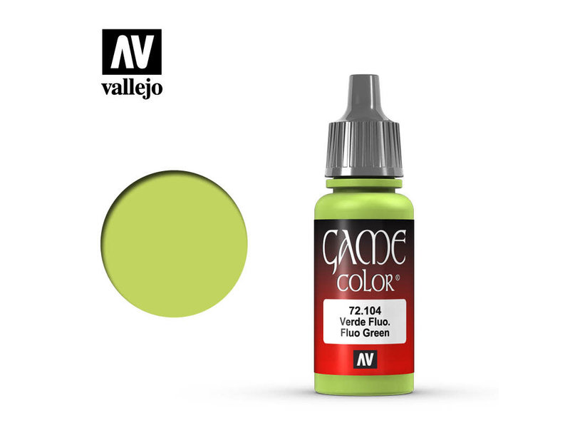 Vallejo Game Color Fluorescent Green (72.104)