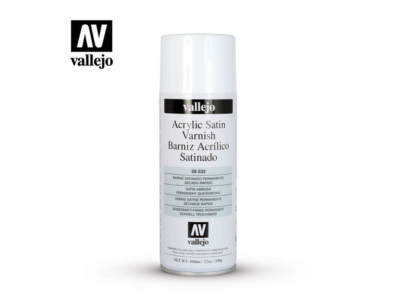 Vallejo Auxiliary Satin Varnish Spray (28.532)
