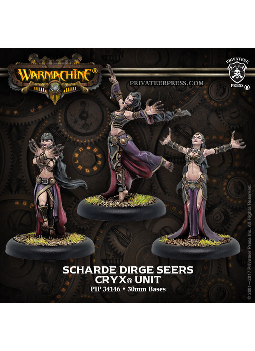 Cryx - Scharde Dirge Seers (Metal) (3) (PIP 34146)