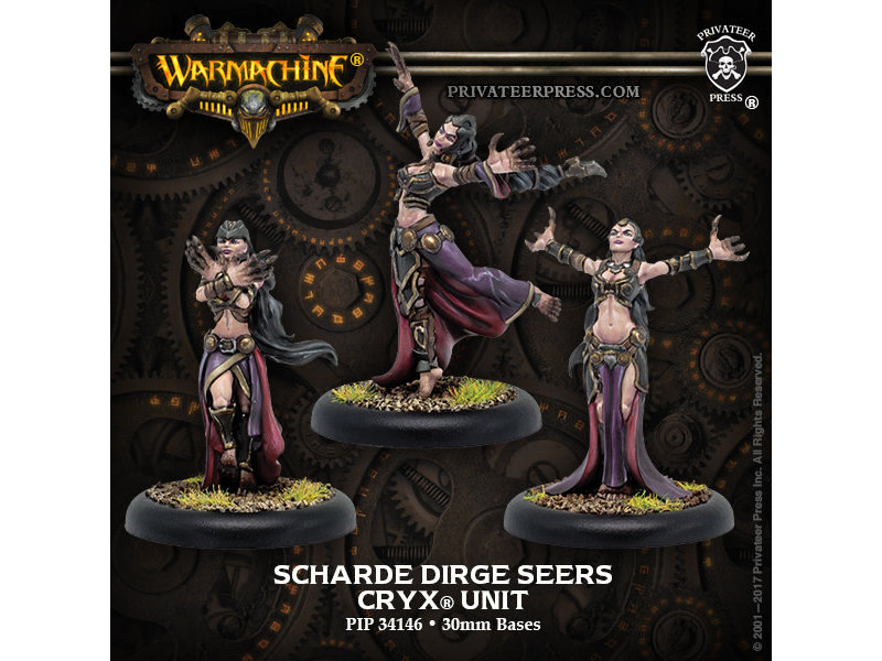 Cryx - Scharde Dirge Seers (Metal) (3) (PIP 34146)