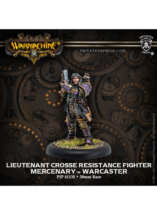 Mercenaries - Lieutenant Gastone Crosse Warcaster (Metal) (PIP 41135)