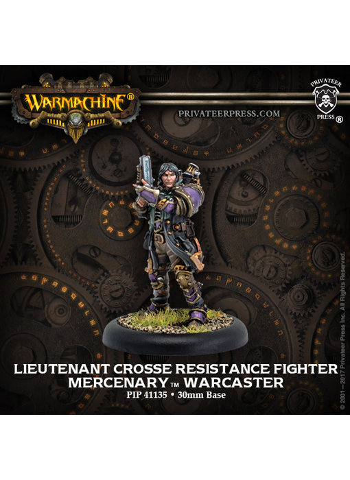 Mercenaries - Lieutenant Gastone Crosse Warcaster (Metal) (PIP 41135)